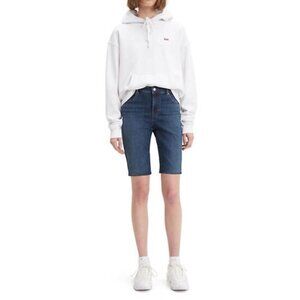 LEVI’S Blue Denim Mid Rise 12" Inseam Bermuda Shorts  Size‎ 24